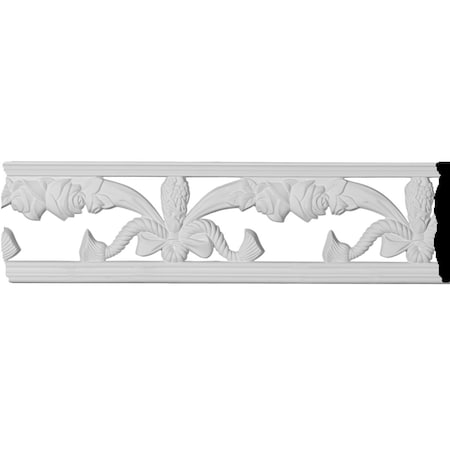 Ekena Millwork Pierced Moulding, Urethane, 12 in L, 3-7/8 in H, Factory Primed SAMPLE-PIR03X00FA